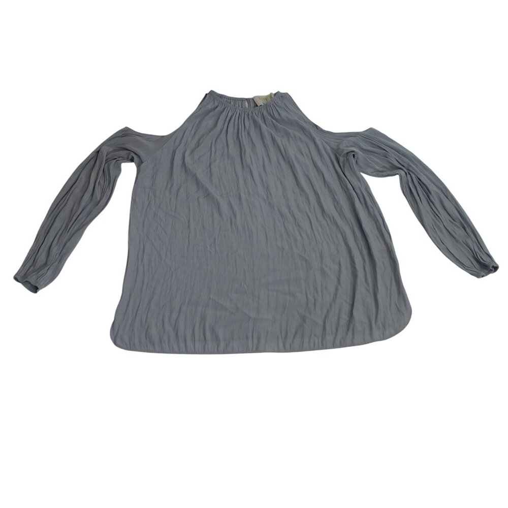 For 2 By Ramy Brook Gray Long Sleeve Cold Shoulder Maternity Top Women Size M